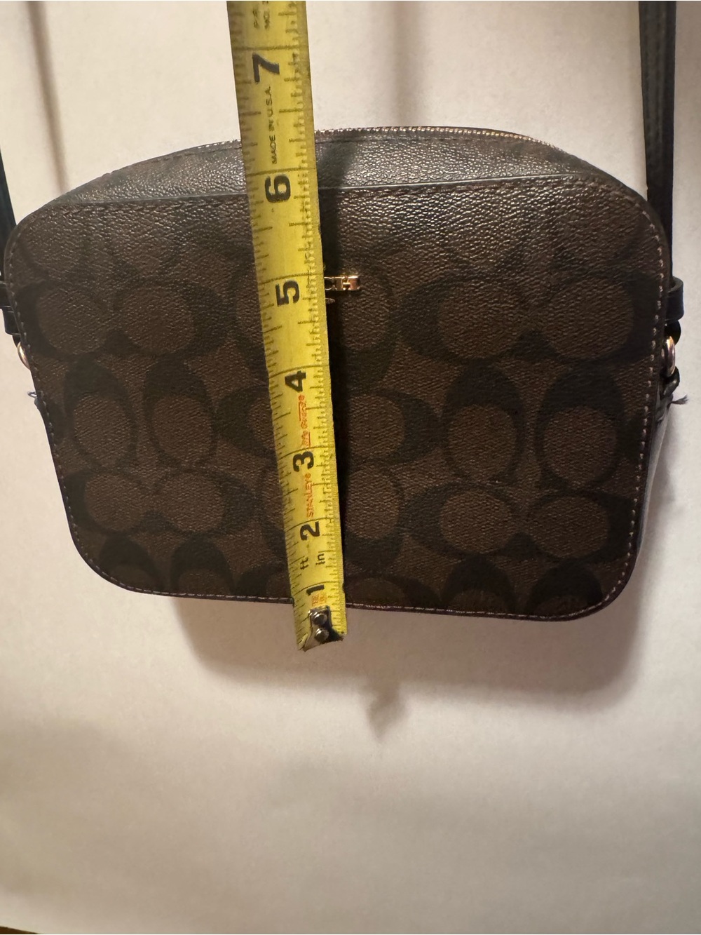 Coach mini Jamie small crossbody purse  signature camera canvas bag - Picture 8 of 10